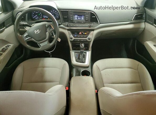 5NPD74LF4HH212077 2017 HYUNDAI ELANTRA Серебряный Вид панели приборов