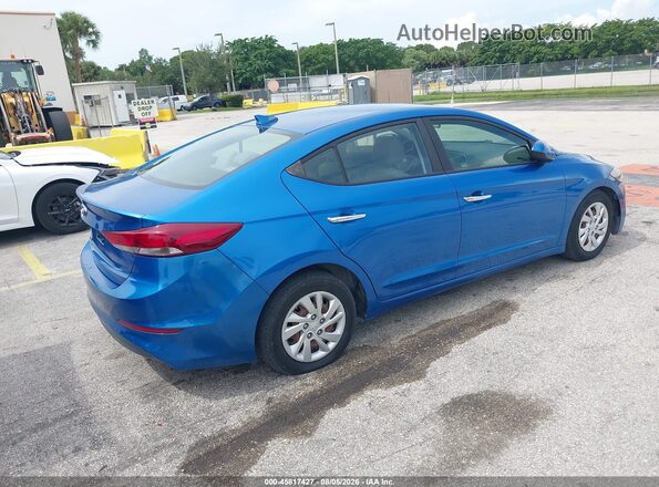 5NPD74LF4HH212550 2017 HYUNDAI ELANTRA Синий Задняя правая четверть