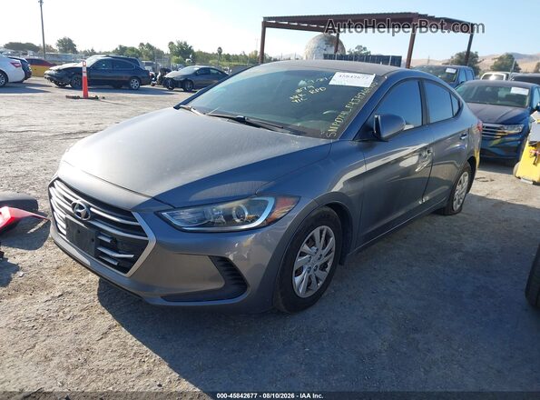 5NPD74LF4JH269305 2018 HYUNDAI ELANTRA Gray Առջևի ձախ երեք քառորդ տեսարան