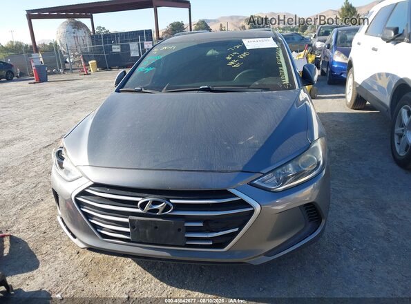 5NPD74LF4JH269305 2018 HYUNDAI ELANTRA Gray Սարքավորումների վահանակի տեսք