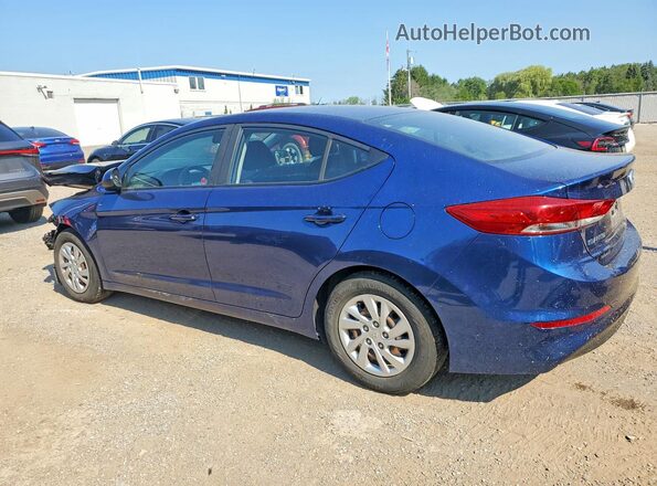 5NPD74LF4JH283169 2018 HYUNDAI ELANTRA Blue Rear left