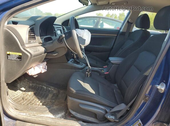 5NPD74LF4JH283169 2018 HYUNDAI ELANTRA Blue Front interior view