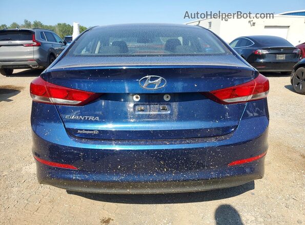 5NPD74LF4JH283169 2018 HYUNDAI ELANTRA Blue Rear view