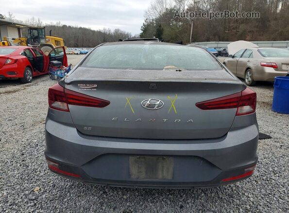 5NPD74LF4KH401223 2019 HYUNDAI ELANTRA Gray Widok z tyłu