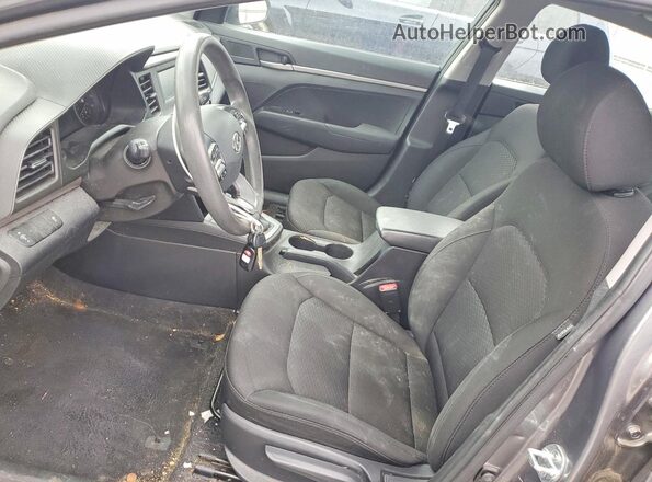5NPD74LF4KH401223 2019 HYUNDAI ELANTRA Gray Widok wnętrza z przodu