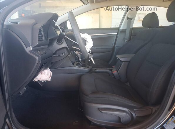 5NPD74LF4KH445125 2019 HYUNDAI ELANTRA Black წინა სალონის ხედი