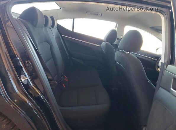 5NPD74LF4KH445125 2019 HYUNDAI ELANTRA Black უკანა სავარძლების ხედი