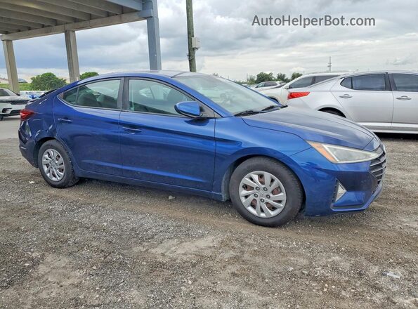 5NPD74LF4KH461325 2019 HYUNDAI ELANTRA Blue Delantero derecho
