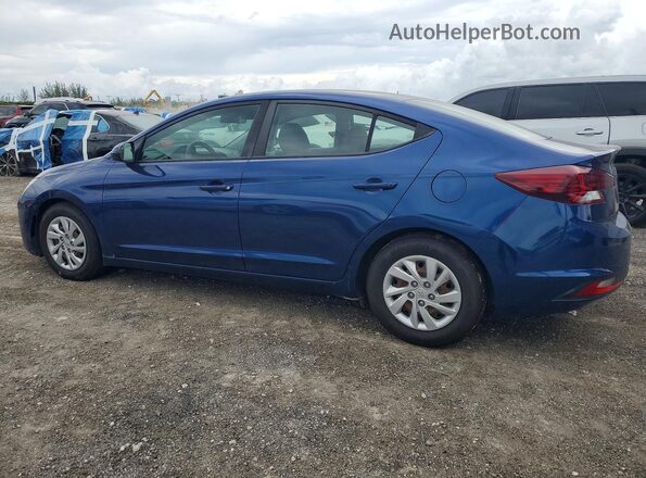 5NPD74LF4KH461325 2019 HYUNDAI ELANTRA Blue Trasero izquierdo