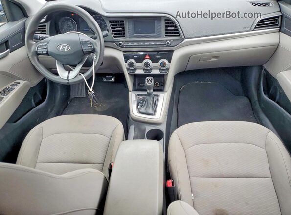 5NPD74LF4KH461325 2019 HYUNDAI ELANTRA Blue Vista del salpicadero