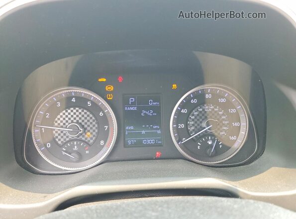 5NPD74LF4KH465763 2019 HYUNDAI ELANTRA Blue Widok zestawu wskaźników