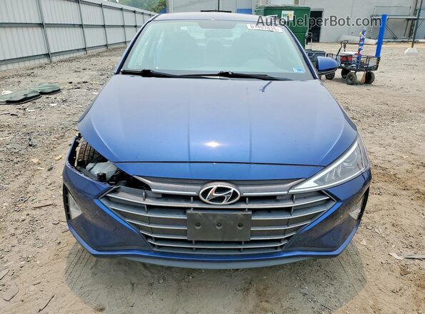 5NPD74LF4KH465763 2019 HYUNDAI ELANTRA Blue Widok z przodu