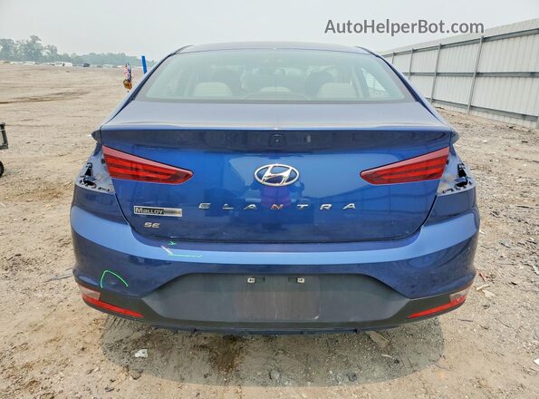 5NPD74LF4KH465763 2019 HYUNDAI ELANTRA Blue Widok z tyłu