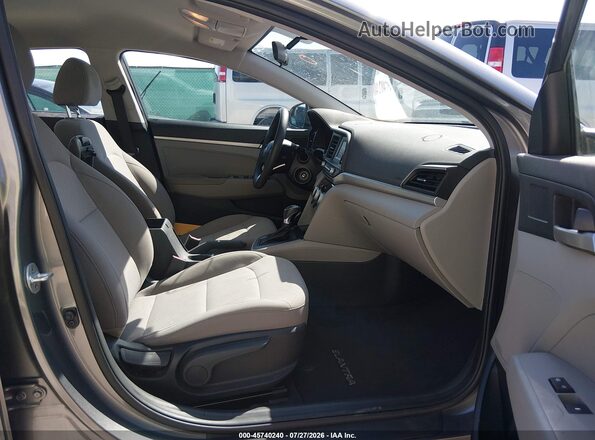 5NPD74LF4KH475404 2019 HYUNDAI ELANTRA Gray Вид салону спереду