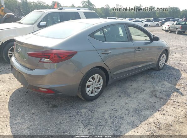 5NPD74LF4KH487052 2019 HYUNDAI ELANTRA Gray Rear right