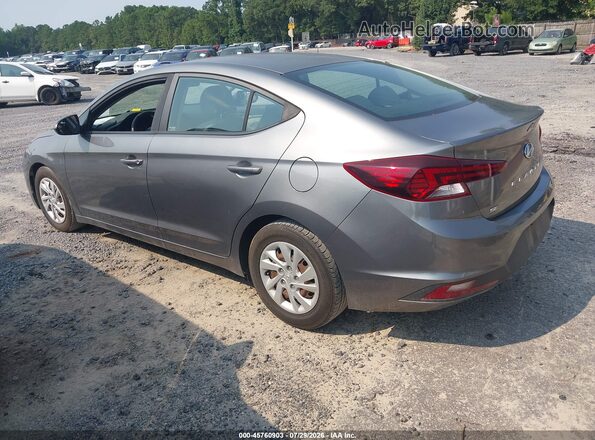 5NPD74LF4KH487052 2019 HYUNDAI ELANTRA Gray Rear left