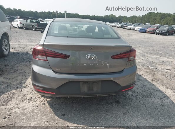 5NPD74LF4KH487052 2019 HYUNDAI ELANTRA Gray 