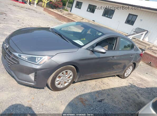 5NPD74LF4KH487052 2019 HYUNDAI ELANTRA Gray 