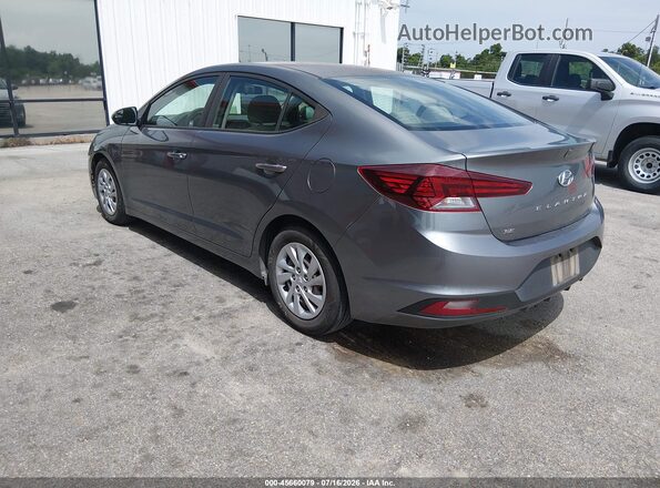5NPD74LF4KH489514 2019 HYUNDAI ELANTRA Gray Trasero izquierdo