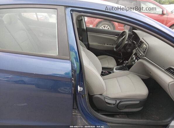 5NPD74LF4KH493482 2019 HYUNDAI ELANTRA Blue Widok wnętrza z przodu