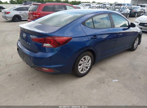 5NPD74LF4KH493482 2019 HYUNDAI ELANTRA Blue Tył prawy