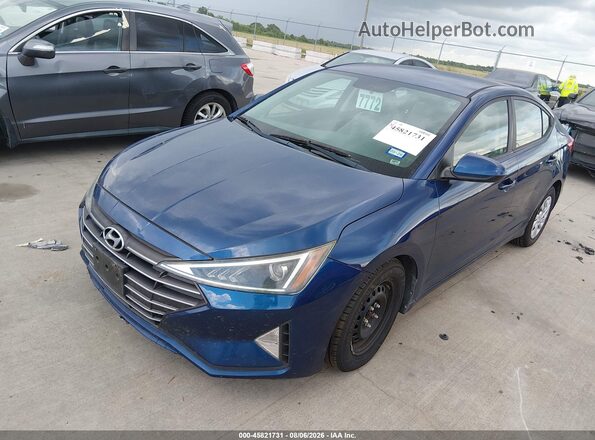 5NPD74LF4KH493482 2019 HYUNDAI ELANTRA Blue Przód lewy
