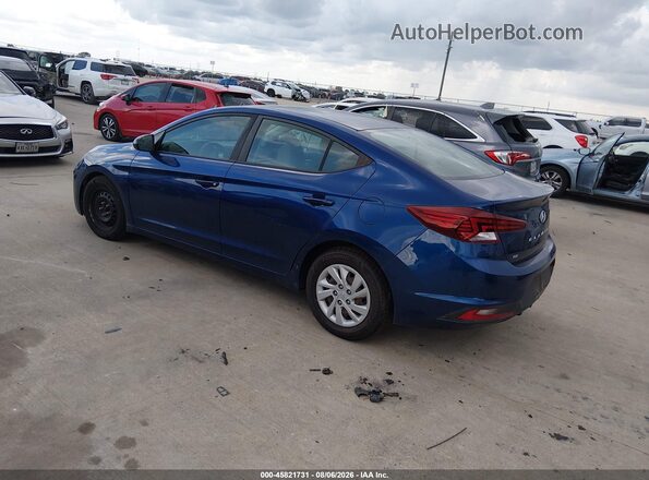5NPD74LF4KH493482 2019 HYUNDAI ELANTRA Blue Tył lewy