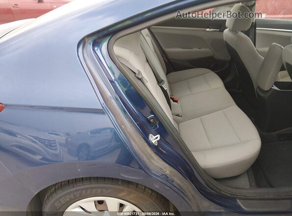 5NPD74LF4KH493482 2019 HYUNDAI ELANTRA Blue Widok naklejki z numerem VIN