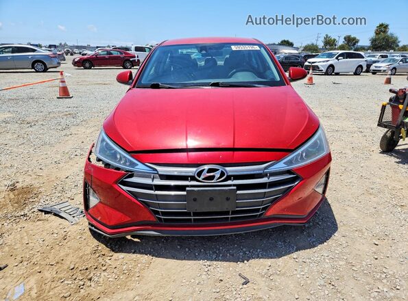 5NPD74LF4LH505583 2020 HYUNDAI ELANTRA Red Widok z przodu