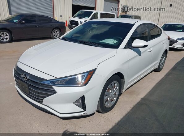 5NPD74LF4LH600810 2020 HYUNDAI ELANTRA White Vista tres cuartos delantera izquierda