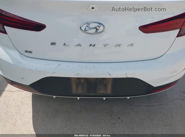 5NPD74LF4LH600810 2020 HYUNDAI ELANTRA White Vista interior trasera