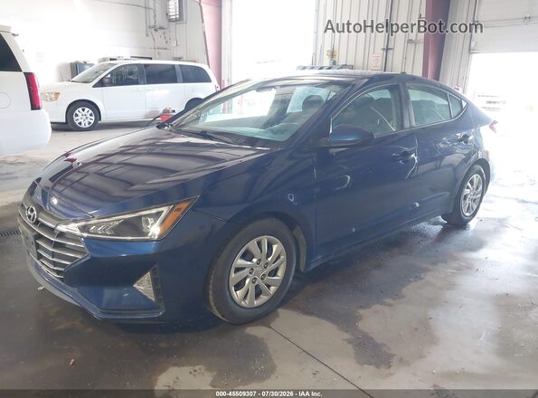 5NPD74LF4LH600922 2020 HYUNDAI ELANTRA Blue წინა მარცხენა ხედი სამი მეოთხედიდან