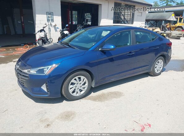 5NPD74LF4LH601326 2020 HYUNDAI ELANTRA Blue Առջևի ձախ երեք քառորդ տեսարան