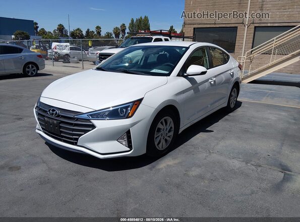 5NPD74LF4LH602850 2020 HYUNDAI ELANTRA White Առջևի ձախ երեք քառորդ տեսարան