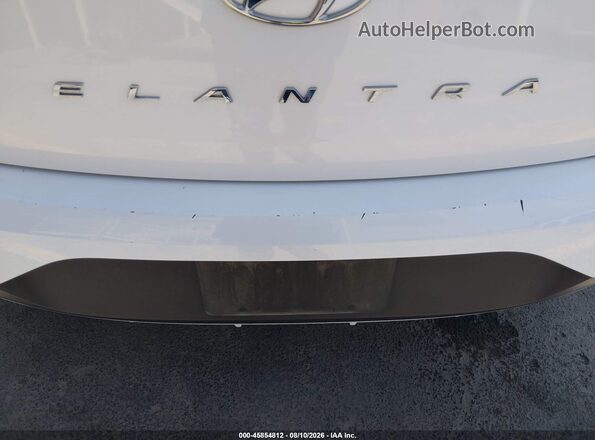 5NPD74LF4LH602850 2020 HYUNDAI ELANTRA White Սարքավորումների վահանակի տեսք