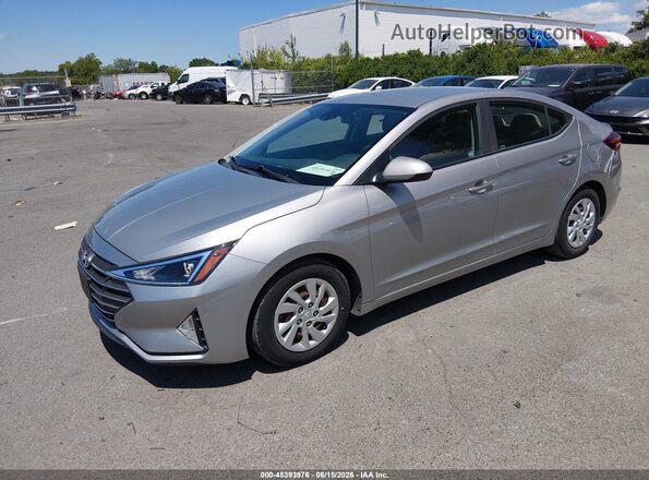 5NPD74LF4LH602993 2020 HYUNDAI ELANTRA Silver Առջևի ձախ երեք քառորդ տեսարան