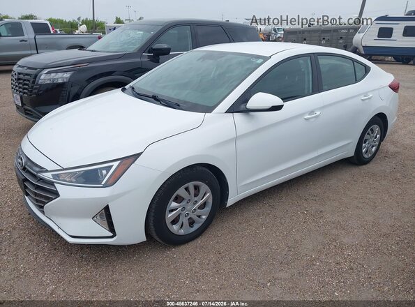 5NPD74LF4LH611158 2020 HYUNDAI ELANTRA White Vista tres cuartos delantera izquierda