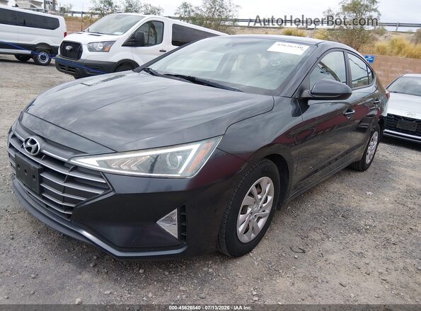 5NPD74LF4LH612424 2020 HYUNDAI ELANTRA Gray Առջևի ձախ երեք քառորդ տեսարան