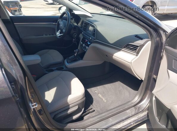 5NPD74LF4LH614819 2020 HYUNDAI ELANTRA Gray წინა სალონის ხედი