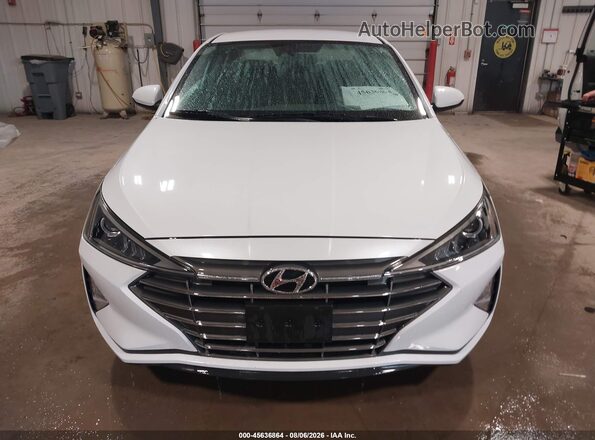 5NPD74LF4LH615713 2020 HYUNDAI ELANTRA White Սարքավորումների վահանակի տեսք