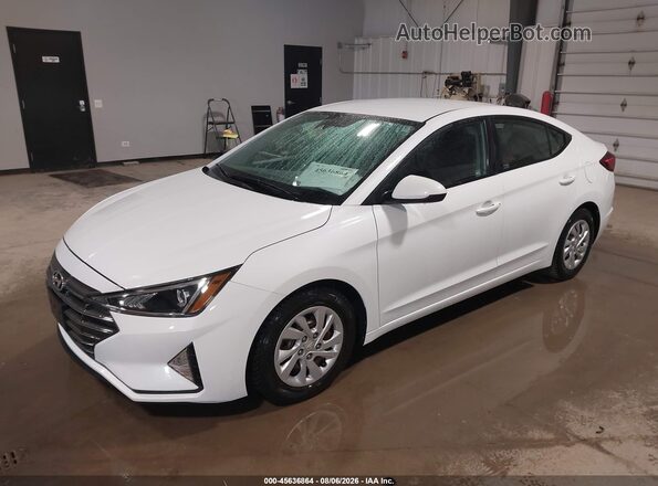5NPD74LF4LH615713 2020 HYUNDAI ELANTRA White Առջևի ձախ երեք քառորդ տեսարան
