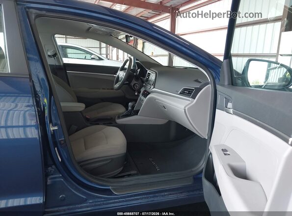 5NPD74LF4LH616196 2020 HYUNDAI ELANTRA Blue Вид салону спереду
