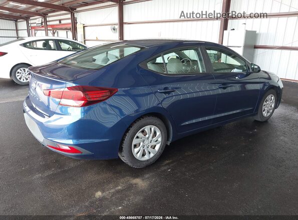 5NPD74LF4LH616196 2020 HYUNDAI ELANTRA Blue Задня права чверть