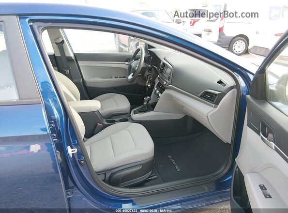 5NPD74LF4LH616313 2020 HYUNDAI ELANTRA Blue Widok wnętrza z przodu