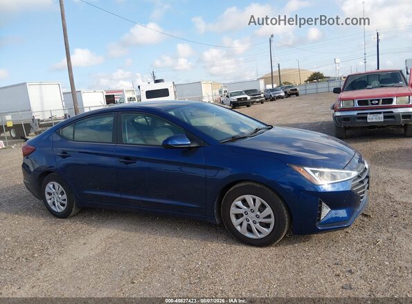 5NPD74LF4LH616313 2020 HYUNDAI ELANTRA Blue Widok wnętrza z tyłu