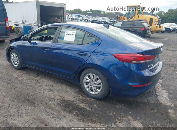 5NPD74LF5HH176383 2017 HYUNDAI ELANTRA Dark Blue Задняя левая четверть