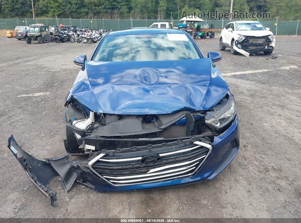 5NPD74LF5HH176383 2017 HYUNDAI ELANTRA Dark Blue Вид щитка приборов
