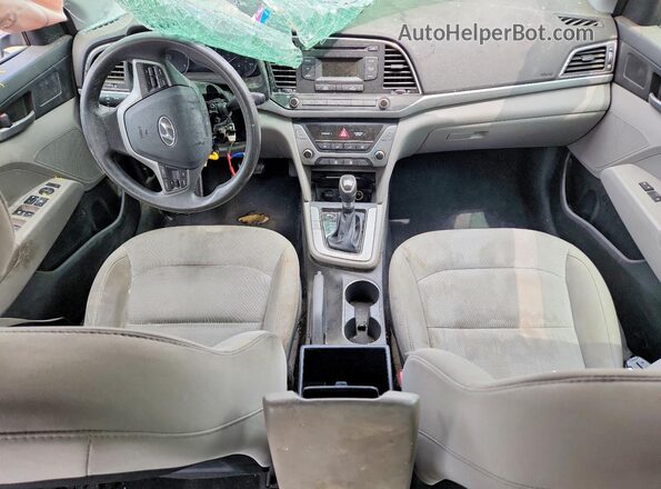5NPD74LF5HH178053 2017 HYUNDAI ELANTRA Silver წინა პანელის ხედი