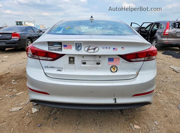 5NPD74LF5HH178053 2017 HYUNDAI ELANTRA Silver უკანა ხედი