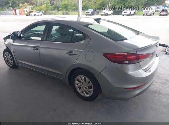 5NPD74LF5HH205297 2017 HYUNDAI ELANTRA Silver Rear left